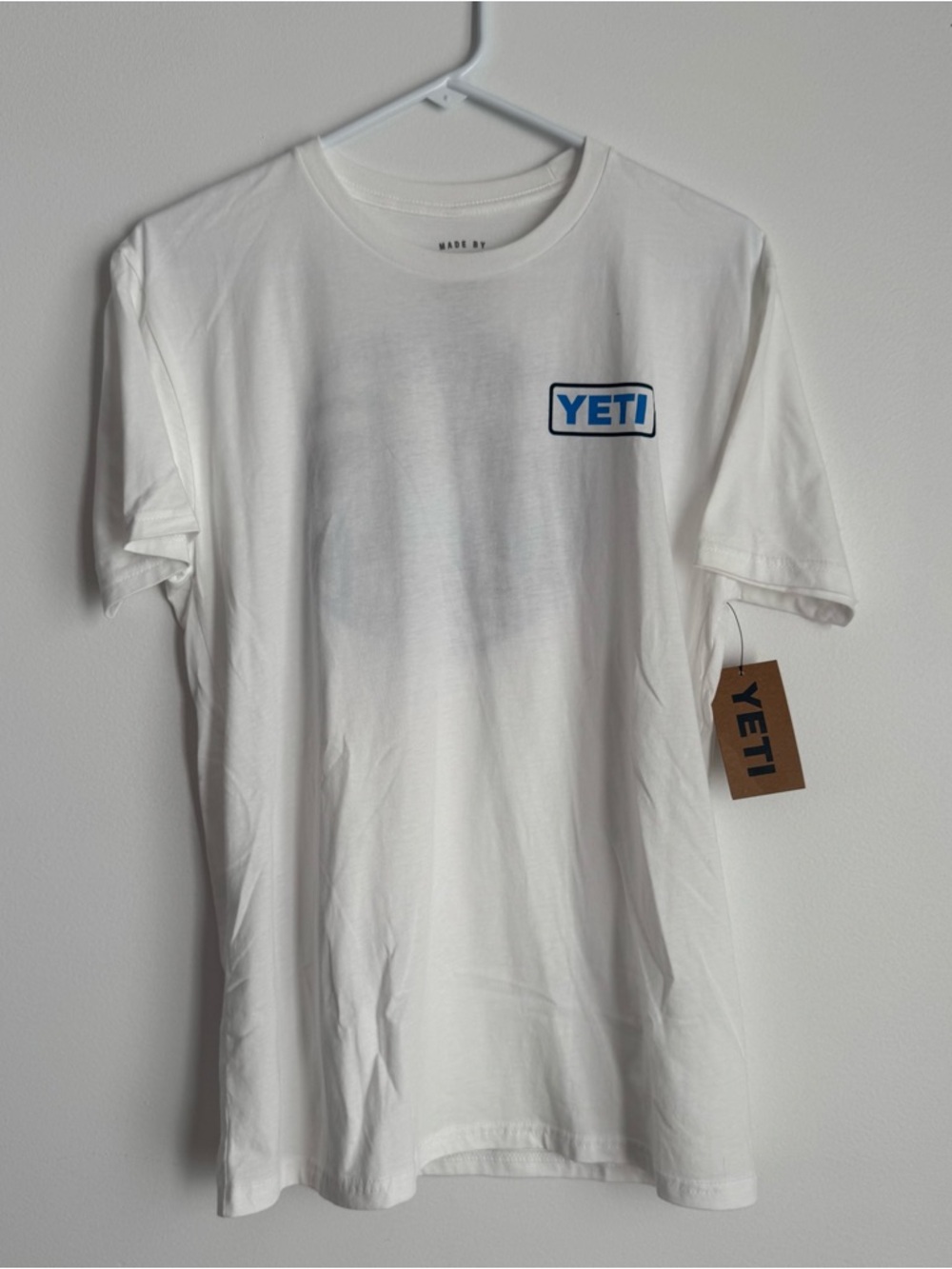 YETI Mens White Logo Short-Sleeve T-Shirt